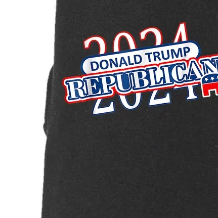 Vote Donald Trump For President Republican Presidency 2024 Doggie 3-End Fleece Hoodie