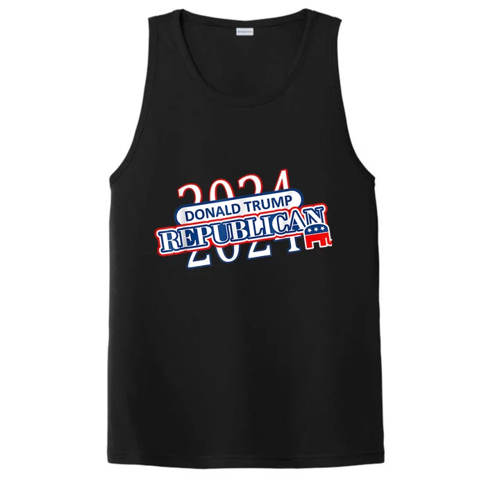 Vote Donald Trump For President Republican Presidency 2024 Performance Tank