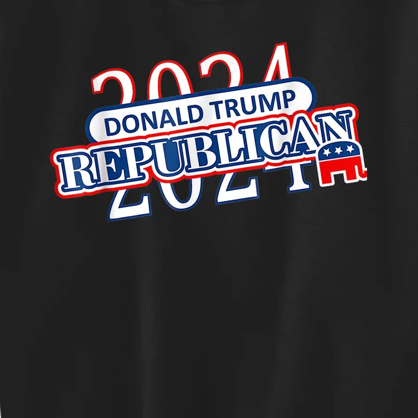 Vote Donald Trump For President Republican Presidency 2024 Kids Sweatshirt