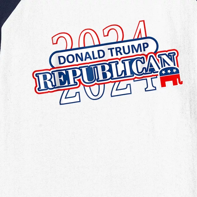 Vote Donald Trump For President Republican Presidency 2024 Baseball Sleeve Shirt