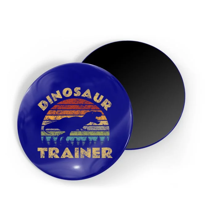 Vintage Dinosaur Trainer Halloween Costume Retro Sunset Dino Gift Magnet