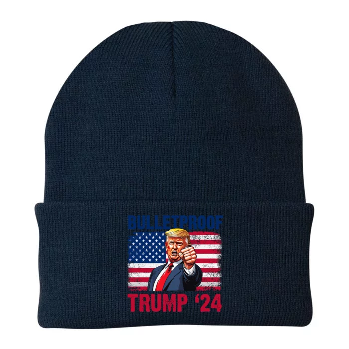 Vintage Donald Trump Bulletproof 2024 Maga Knit Cap Winter Beanie