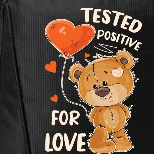 Valentine's Day Teddy Bear With Heart For Her Meaningful Gift City Backpack