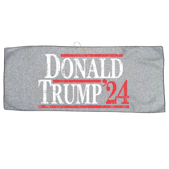 Vintage Donald Trump 2024 Cool Gift Large Microfiber Waffle Golf Towel