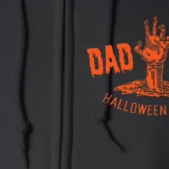 Vintage Dad Tax Halloweenedition Spooky Dad Papa Full Zip Hoodie