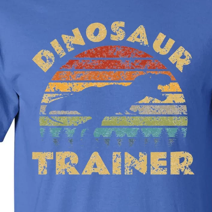 Vintage Dinosaur Trainer Halloween Costume Retro Sunset Dino Tall T-Shirt