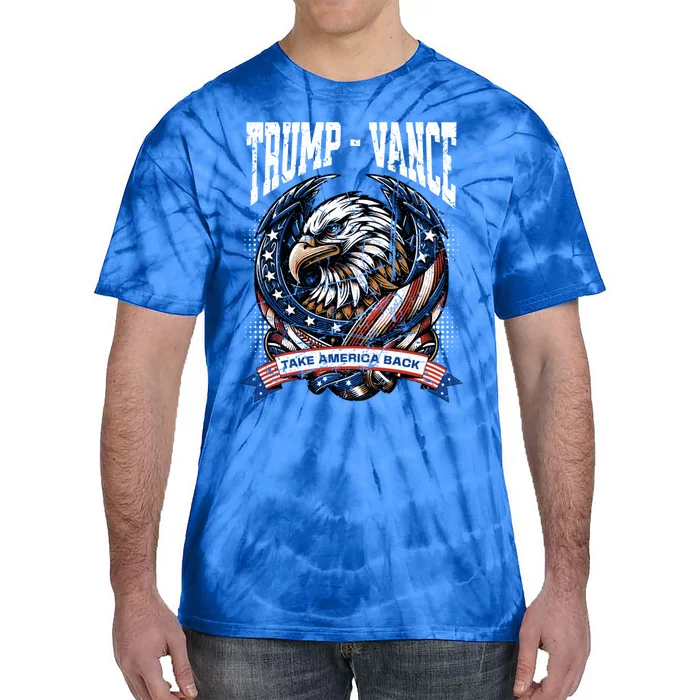 Vintage Donald Trump Jd Vance Take America Back Eagle Gift Tie-Dye T-Shirt