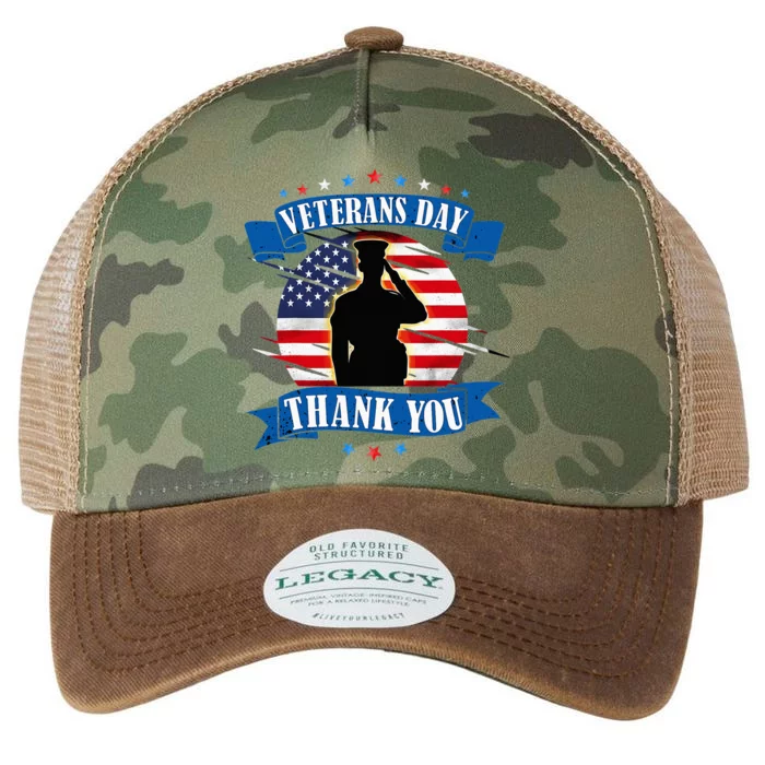 Veterans Day Thank you gifts American Flag Veteran Legacy Tie Dye Trucker Hat