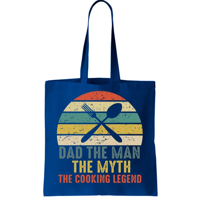 Vintage Dad The The Myth The Cooking Legend Daddy Chif Gift Tote Bag