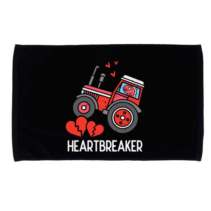 Valentines Day Tractor Heartbreaker Truck Microfiber Hand Towel