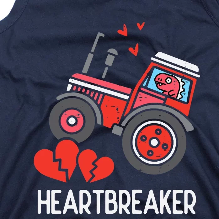 Valentines Day Tractor Heartbreaker Truck Tank Top