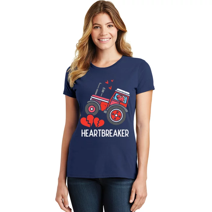 Valentines Day Tractor Heartbreaker Truck Women's T-Shirt