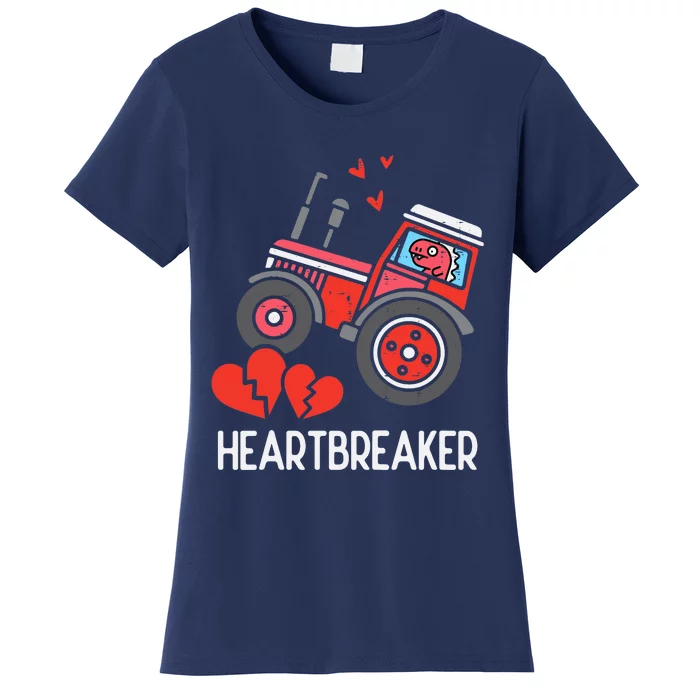 Valentines Day Tractor Heartbreaker Truck Women's T-Shirt