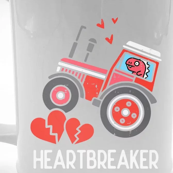 Valentines Day Tractor Heartbreaker Truck Front & Back Beer Stein