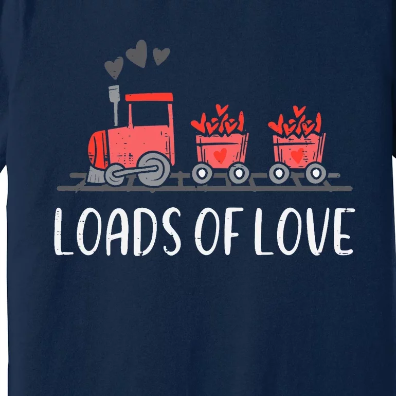 Valentines Day Train Loads Of Love Choo Premium T-Shirt