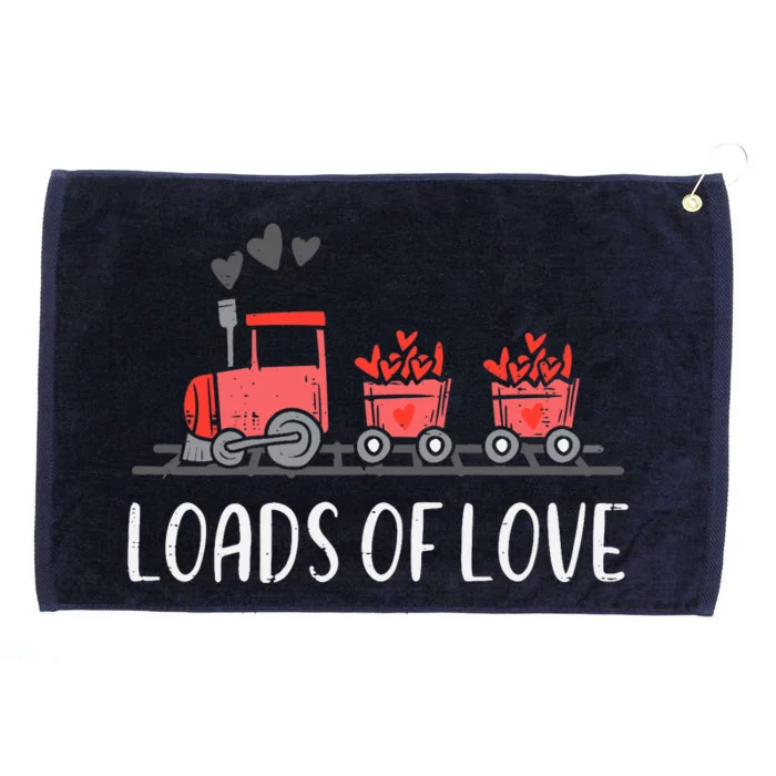 Valentines Day Train Loads Of Love Choo Grommeted Golf Towel