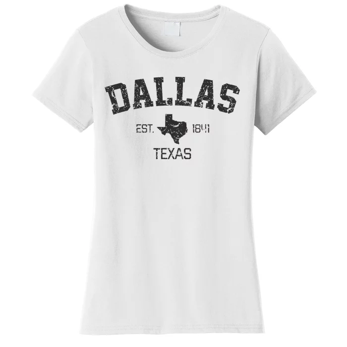 Vintage Dallas Texas Est. 1841 Souvenir Women's T-Shirt