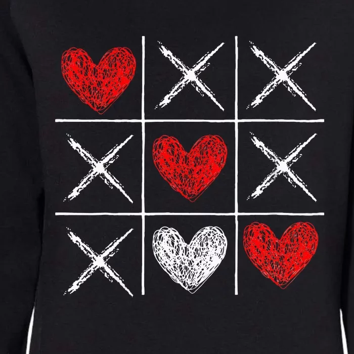 Valentines Day Tictactoe Xoxo Funny Valentine Gifts Womens California Wash Sweatshirt