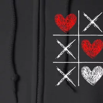 Valentines Day Tictactoe Xoxo Funny Valentine Gifts Full Zip Hoodie