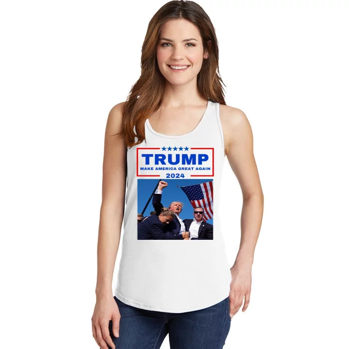 Vote Donald Trump 2024 Election Ladies Essential Tank