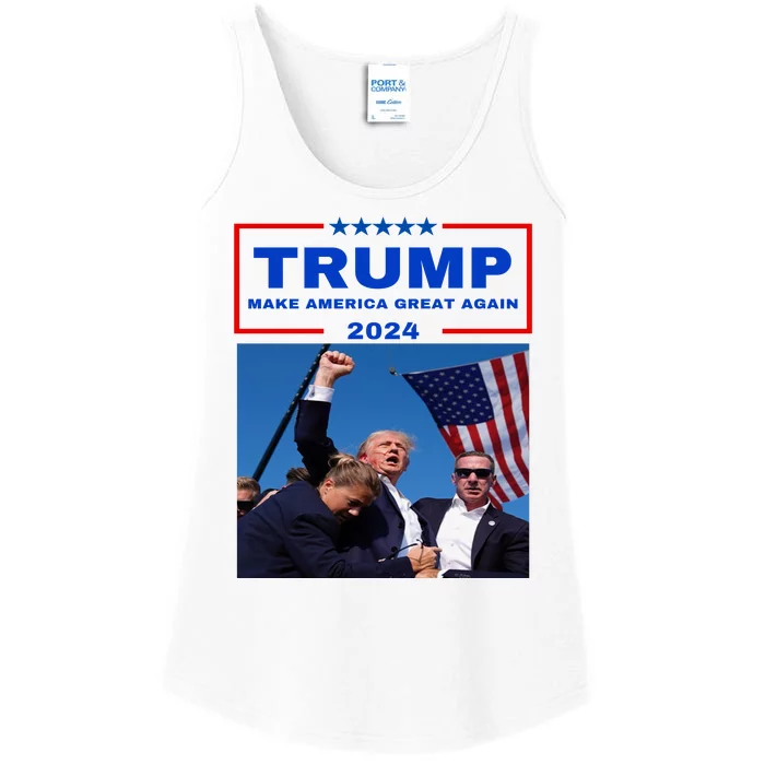 Vote Donald Trump 2024 Election Ladies Essential Tank