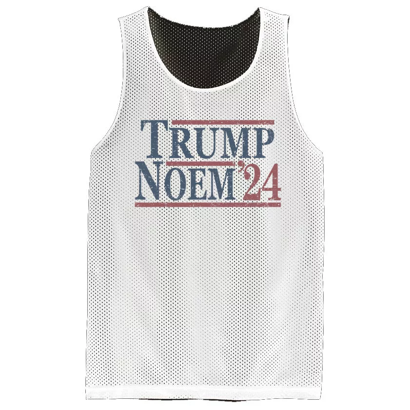 Vintage Donald Trump Kristi Noem 2024 Mesh Reversible Basketball Jersey ...