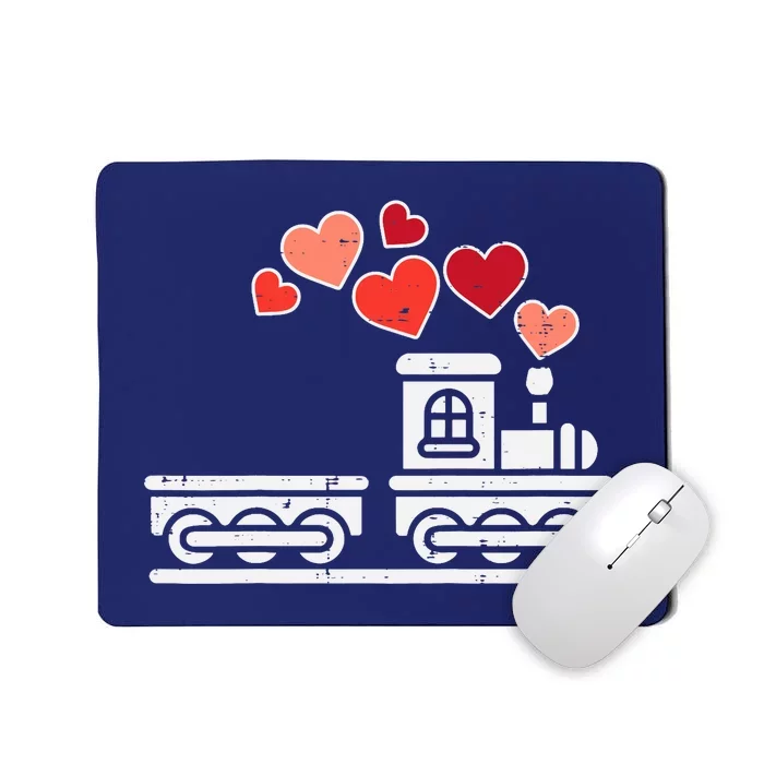 Valentines Day Train Hearts Choo Choo Boy Baby Mousepad