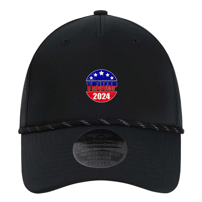 Vintage Donald Trump 2024 Front And Back Crest Front & Back Performance The Dyno Cap