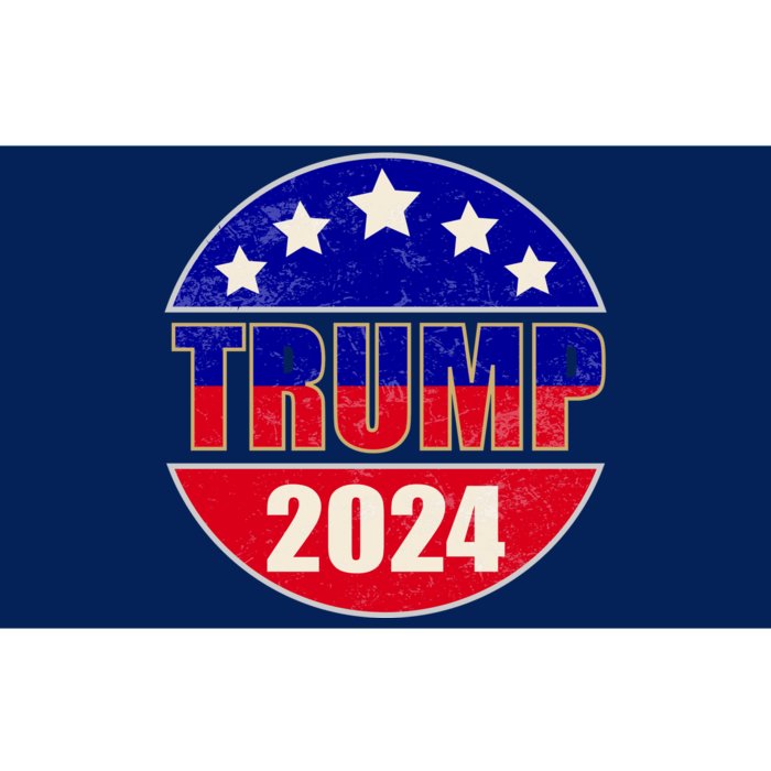 Vintage Donald Trump 2024 Front And Back Crest Bumper Sticker