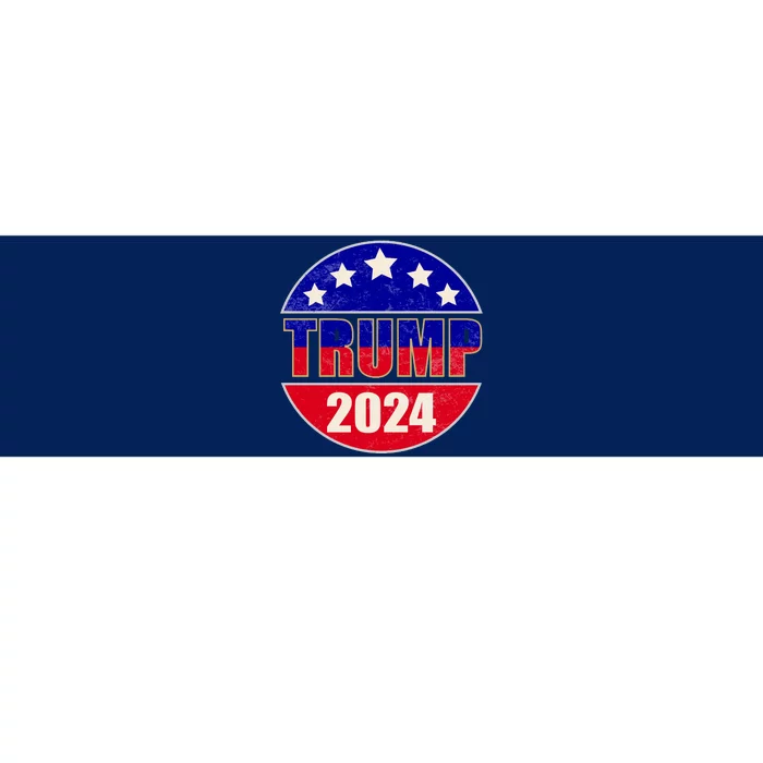 Vintage Donald Trump 2024 Front And Back Crest Bumper Sticker