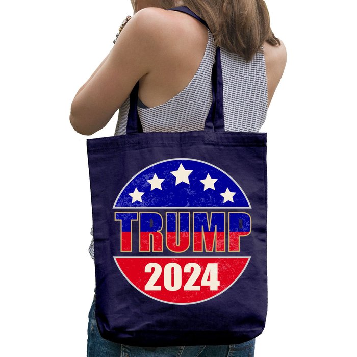 Vintage Donald Trump 2024 Front And Back Crest Front & Back Tote Bag