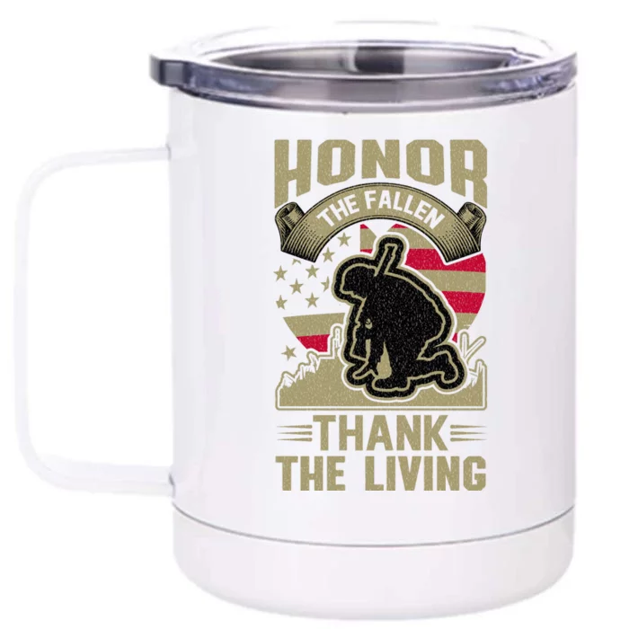 Veterans Day T Front & Back 12oz Stainless Steel Tumbler Cup