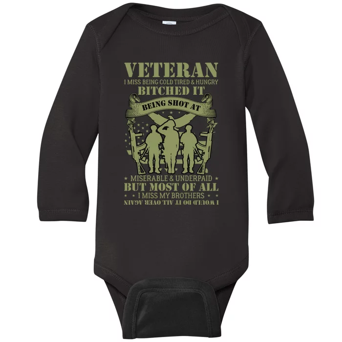 Veterans Day T Baby Long Sleeve Bodysuit