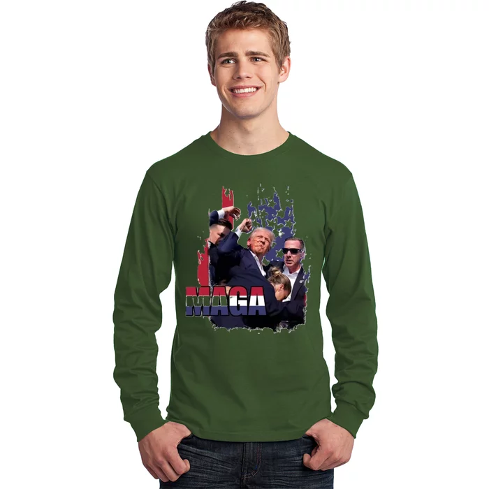 Vintage Donald Trump Maga Long Sleeve Shirt