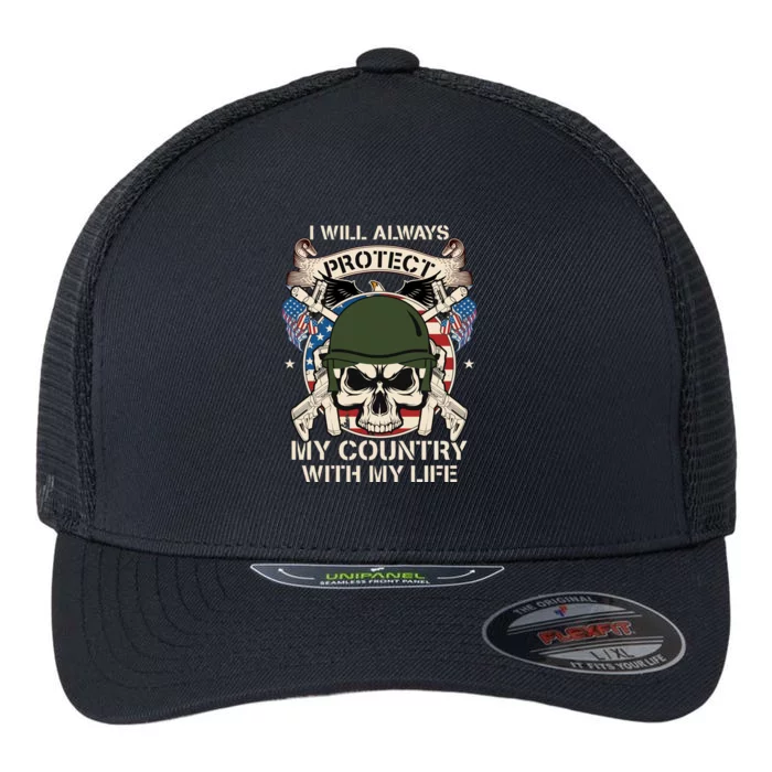 Veterans Day T Flexfit Unipanel Trucker Cap