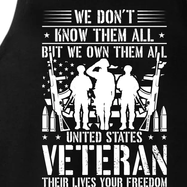 Veterans Day T Ladies Tri-Blend Wicking Tank