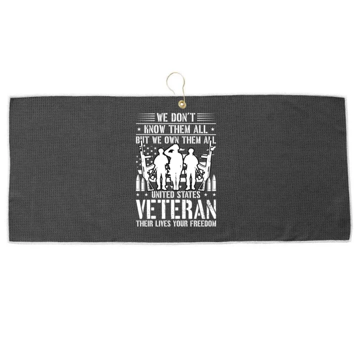 Veterans Day T Large Microfiber Waffle Golf Towel