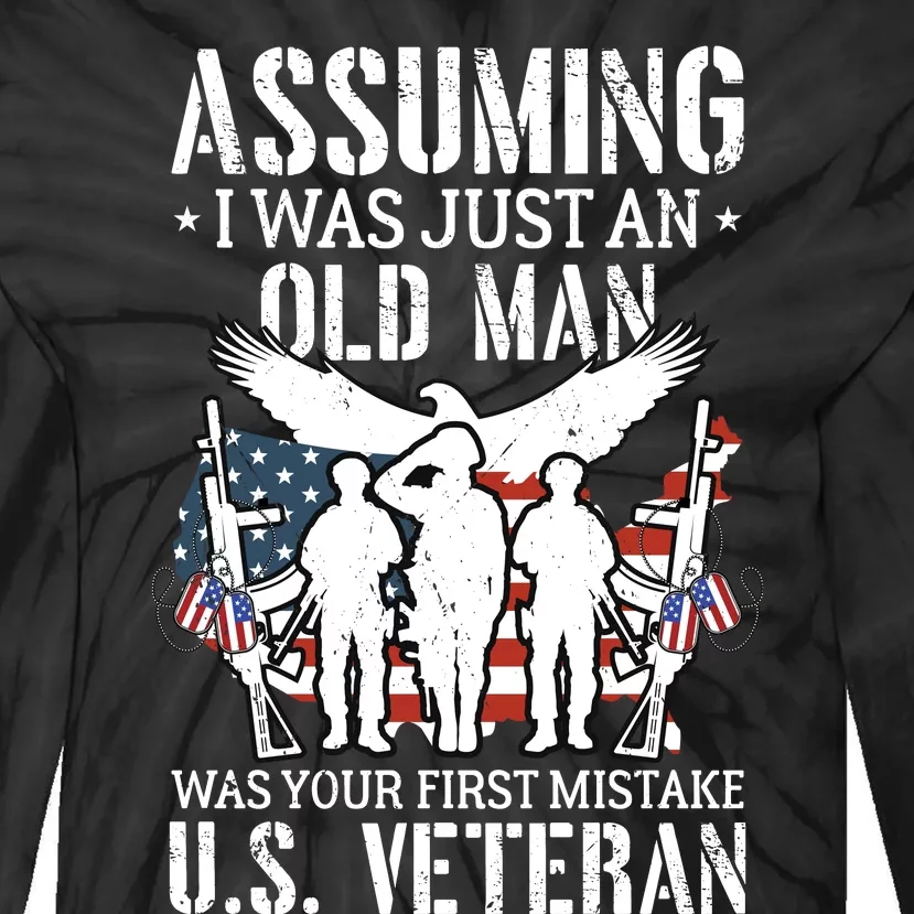 Veterans Day T Tie-Dye Long Sleeve Shirt