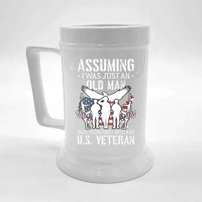 Veterans Day T Front & Back Beer Stein