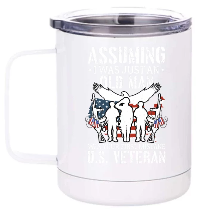 Veterans Day T Front & Back 12oz Stainless Steel Tumbler Cup