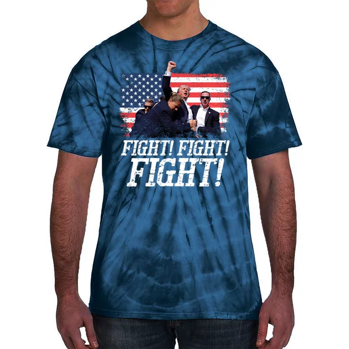 Vintage Donald Trump Fights Fired Fight Tie-Dye T-Shirt