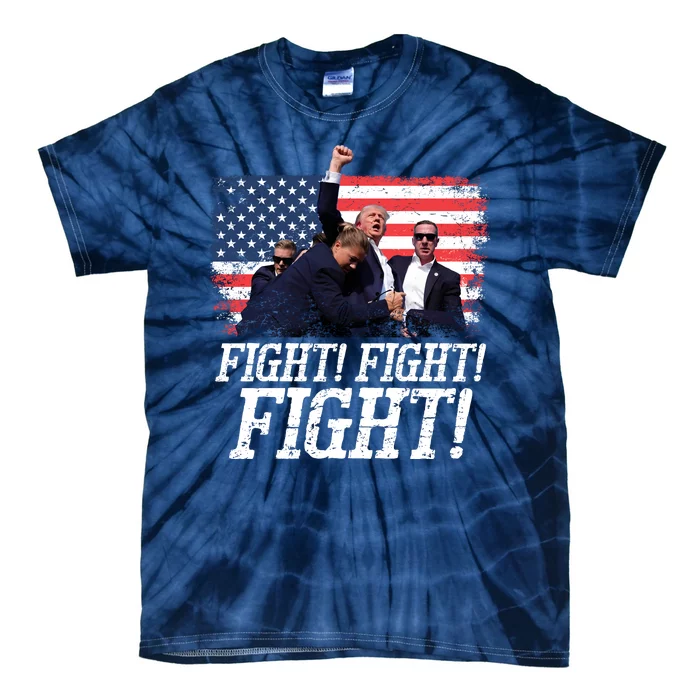 Vintage Donald Trump Fights Fired Fight Tie-Dye T-Shirt