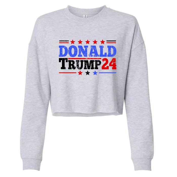 Vote Donald Trump 2024 Cropped Pullover Crew