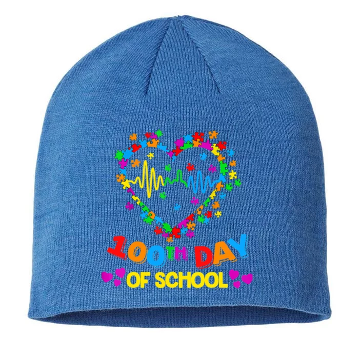 Valentines Day Teacher Autism Awareness 100 Days Heart Gift 8 1/2in Sustainable Knit Beanie