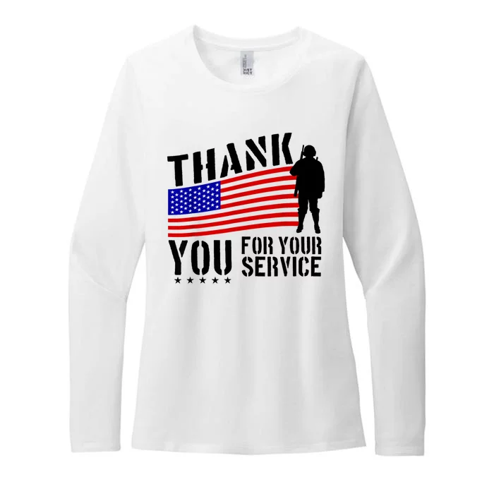 Veterans Day Thank You For Your Service Womens CVC Long Sleeve Shirt