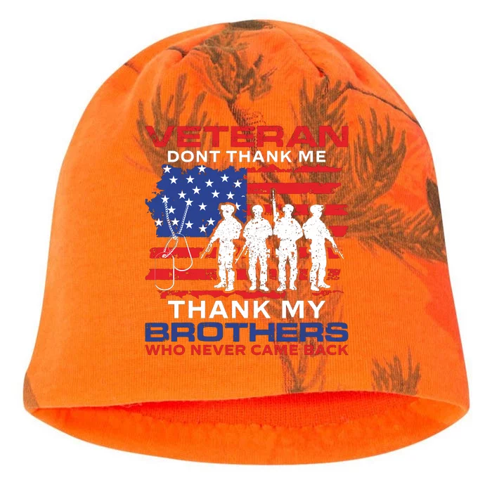 Veteran Don't Thank Me Kati - Camo Knit Beanie