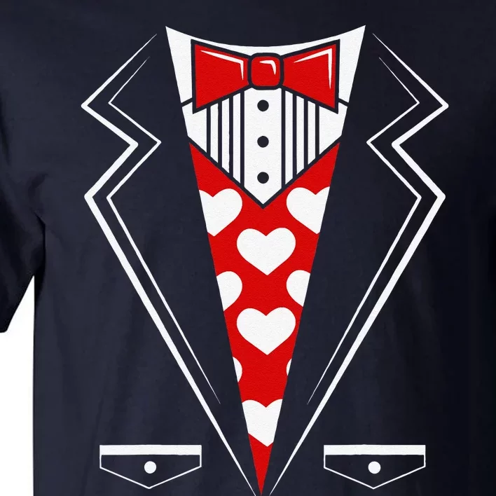 Valentine's Day Tux Funny Tuxedo Costume V1 Tall T-Shirt