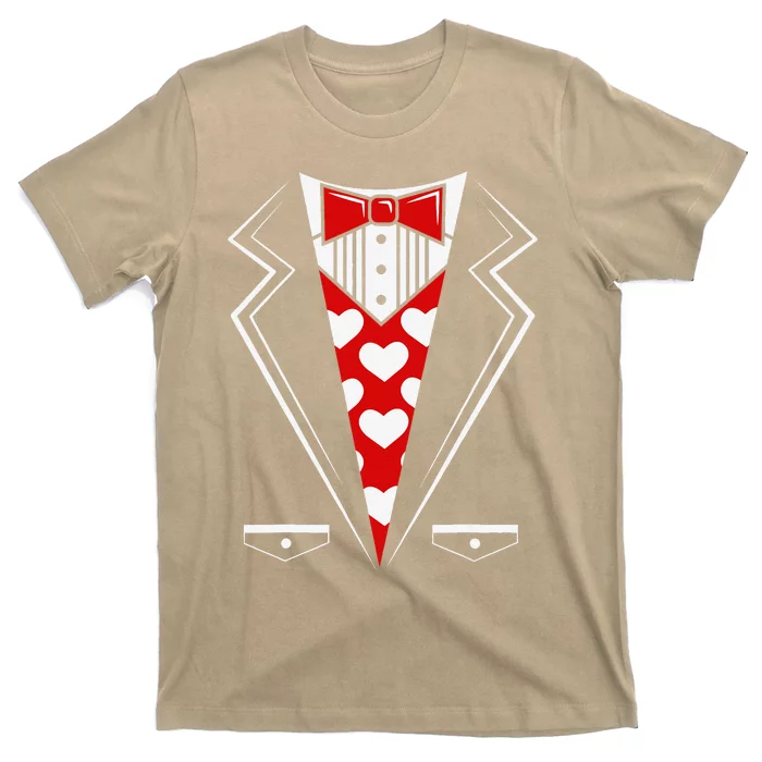 Valentine's Day Tux Funny Tuxedo Costume V1 T-Shirt