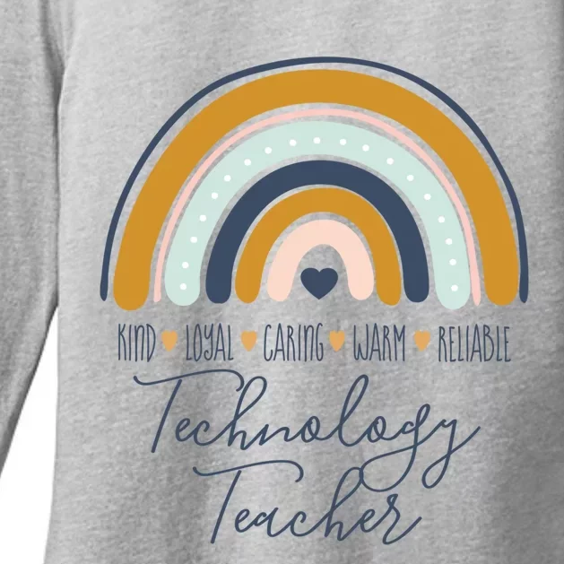 Valentines Day Technology Teacher Appreciation Gift Womens CVC Long Sleeve Shirt