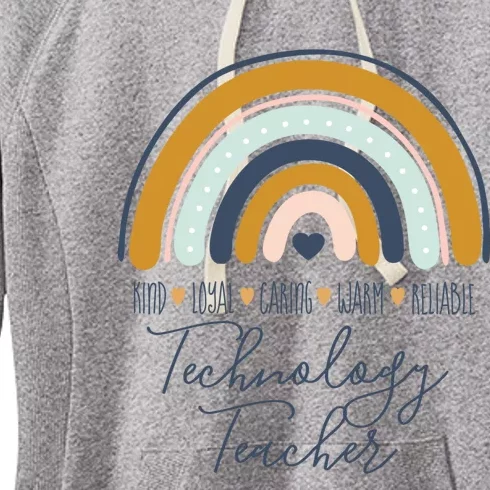 Valentines Day Technology Teacher Appreciation Gift Women's Fleece Hoodie